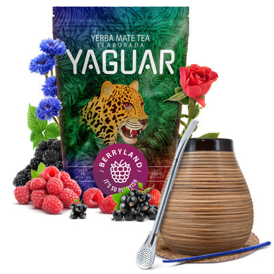 Yerba Mate Yaguar Berryland Startsæt 500g