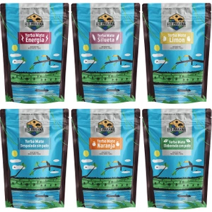Sæt med Yerba Mate Rio Parana forskellige typer 6x500g