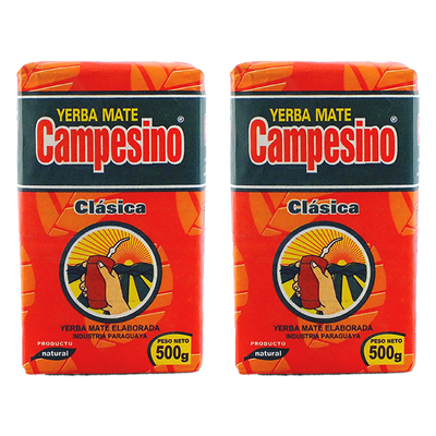 Yerba Mate-sæt 2x Campesino Classica Elaborada Con Palo 0,5kg