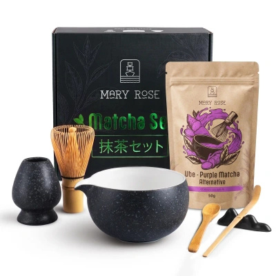 Gavesæt til at tilberede Purple Matcha