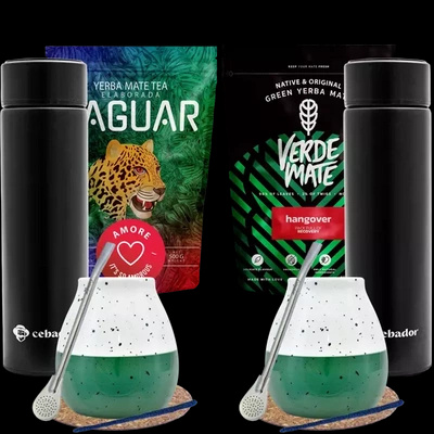 Yerba Mate Sæt til to + Termokande