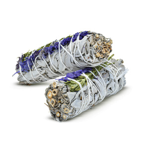 Hvid Salvie med lavendel og rosmarin - Røgelse 20-30g (bundt)