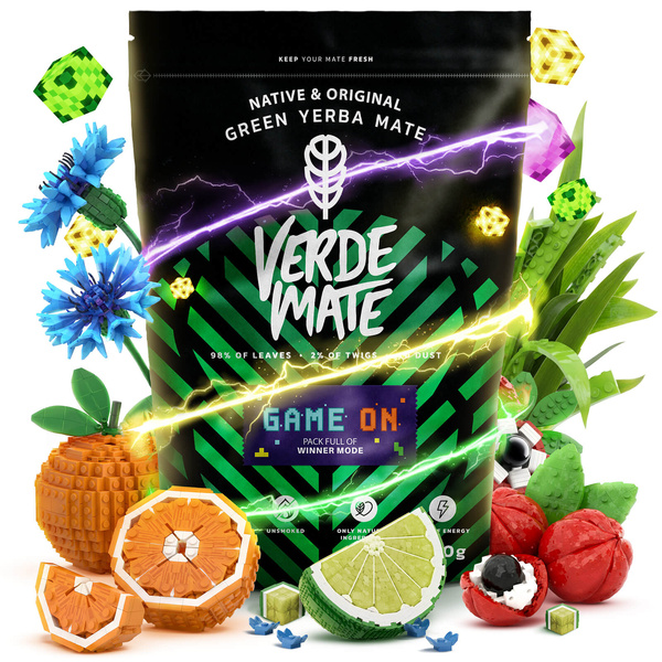 Verde Mate Green Game On 0,4 kg – yerba mate til gamere med smag af energidrik