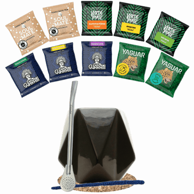 Yerba Mate Sæt 10x50 Kalabas + Bombilla