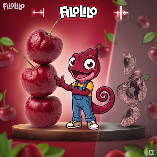 FiloLilo – Frysetørrede kirsebær (hele, uden sten) 20 g