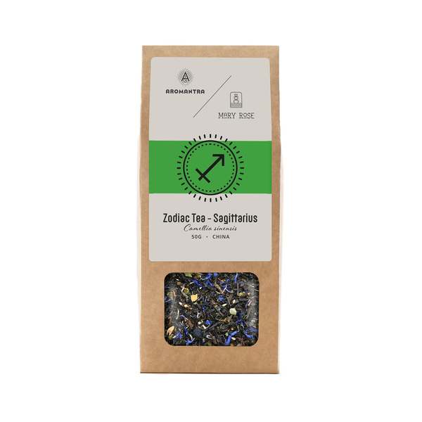 Aromantra x Mary Rose – Stjernetegn-te – Skytten (sort te) 50 g