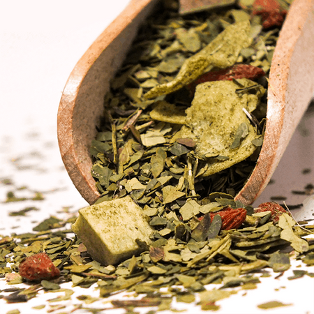 Yerbera – Metaldåse + Verde Mate Green Frutos Tropicales 0,5 kg