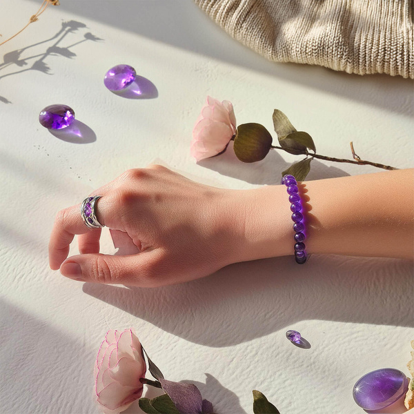 Armbånd med ametyst
