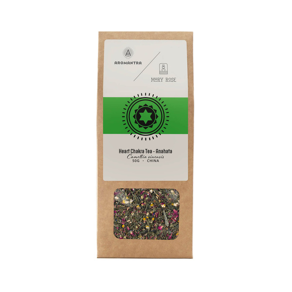 Aromantra x Mary Rose – Hjertechakra-te Anahata (grøn te) 50 g