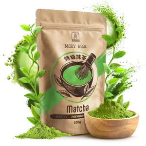 Gavesæt: premium-matcha + matchawan + bambustilbehør