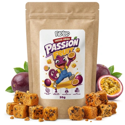 FiloLilo – Frysetørret passionsfrugt (terninger) 20 g