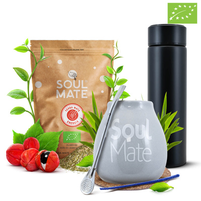 Sæt Yerba Soul Mate Energia 500g 0,5kg Termokande