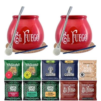 Yerba mate-sæt 10 x 50g