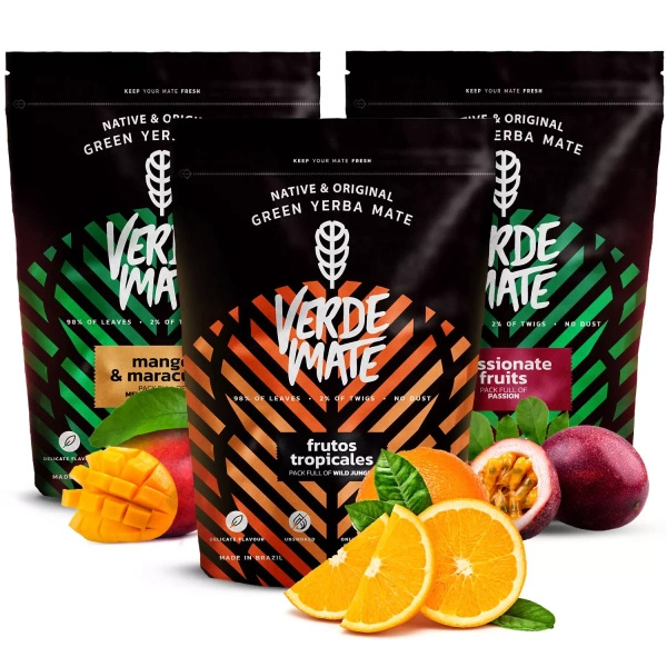 Yerba mate-sæt Verde Mate Grøn frugtagtig 3x500 1,5 kg