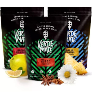 Yerba mate-sæt Verde Mate Green Mas IQ 3x500 1,5 kg