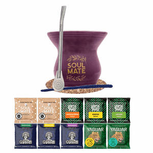 Yerba Mate Sæt 10x50 Kalabas + Bombilla
