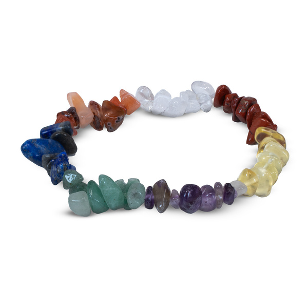 Sæt med chakra-sten med armbånd – i gaveæske