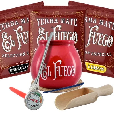 Yerba Mate-sæt 3x50g Calabash Bombilla