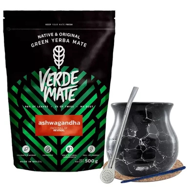 Komplet sæt til Yerba Mate, matero, bombilla