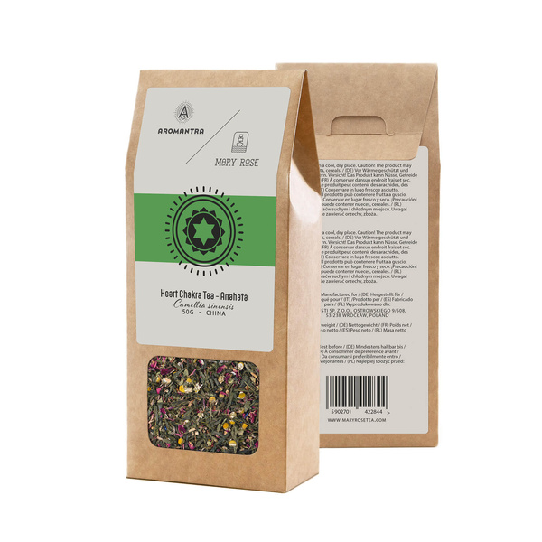 Aromantra x Mary Rose – Hjertechakra-te Anahata (grøn te) 50 g