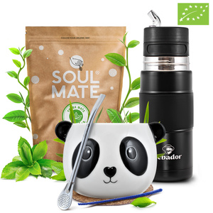 Yerba Mate Sæt Soul Mate Elaborada 500g 0,5kg Yerbomos + Kalabas + Bombilla