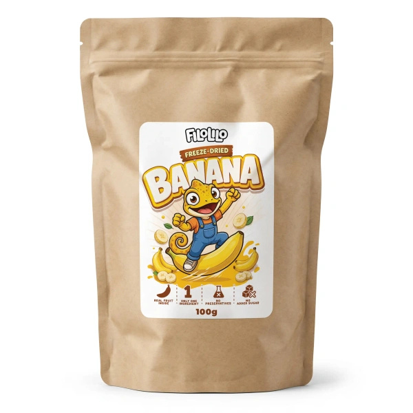FiloLilo – Frysetørrede bananer (skiver) 100 g