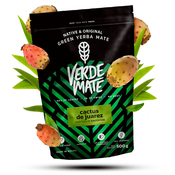 Yerba Mate-sæt Verde Mate Cactus de Juarez 500g