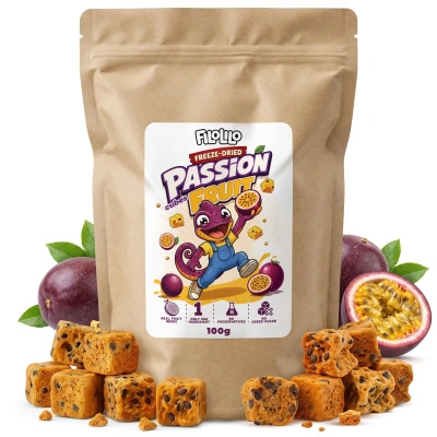 FiloLilo – Frysetørret passionsfrugt (terninger) 100 g