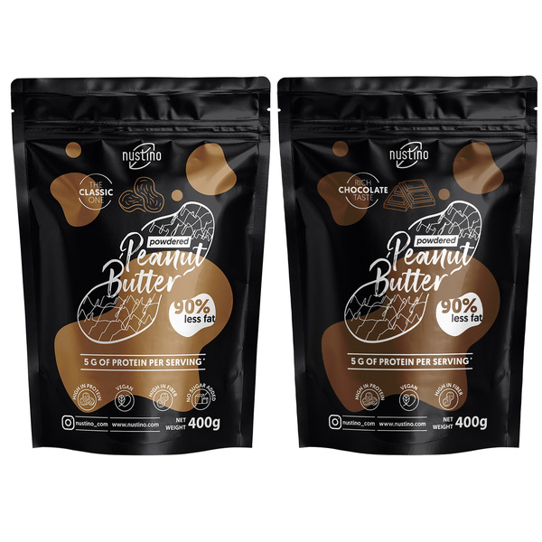 Nustino - jordnøddesmør i pulverform 2x400g