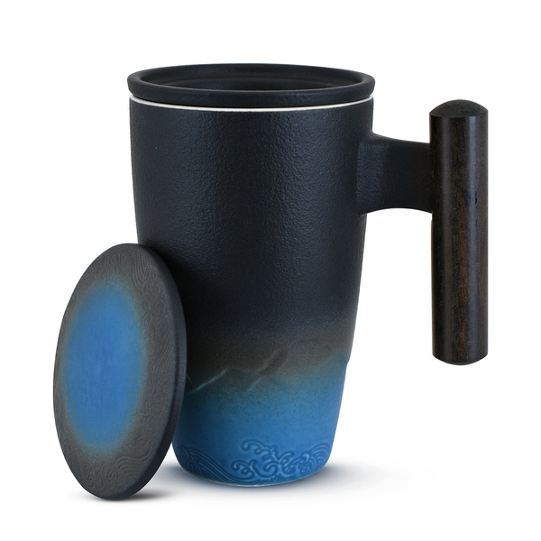 Keramikkop med låg og infuser Mystea 300 ml