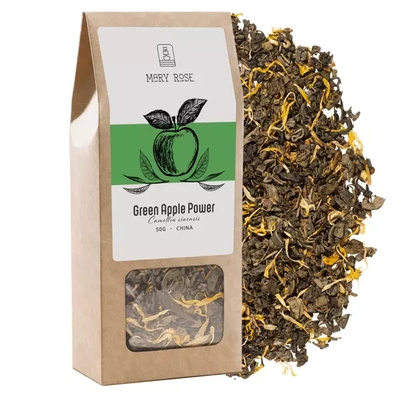 Mary Rose - Green Apple Power grøn te - 50 g