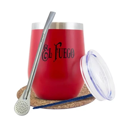 Rød TERMOLID klar til El Fuego yerba mate