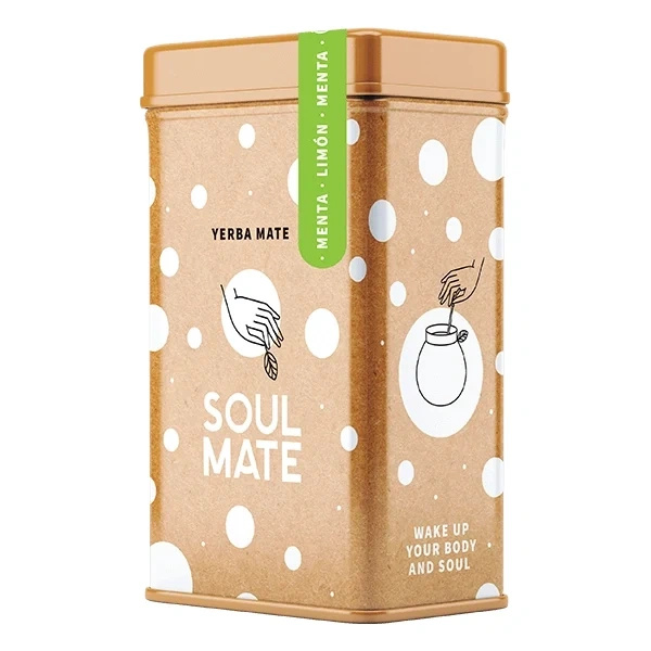 Yerbera – Metaldåse + Soul Mate Orgánica Menta Limon 0,5 kg