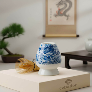 Kusenaoshi – Chasen–holder i keramik – Dragon