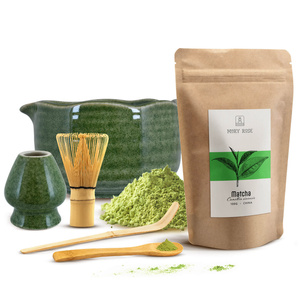 Sæt til brygning af matcha-te: matcha 100g + tilbehør