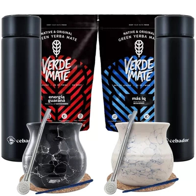 Yerba Verde Mate termokande sæt til to 1000g