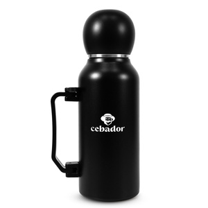 YerbaGo – Termokande med kalabas og bombilla 1,3 L – sort