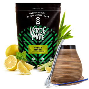 Yerba Mate Verde Mate Green Menta Limon Startsæt 500g