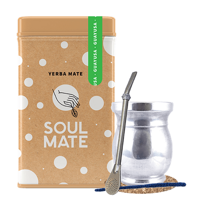 Sæt Yerbera Yerba Mate Soul Mate Guayusa 0,5 kg Palo Santo
