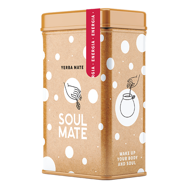 Yerbera – Metaldåse + Soul Mate Orgánica Energia 0,5 kg