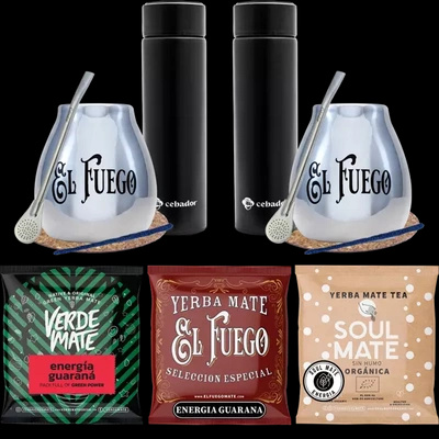 PREMIUM termokande yerba mate-sæt til par