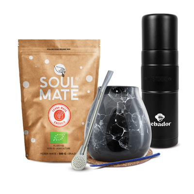 Yerba Mate Sæt Soul Mate 500g 0,5kg Yerbomos XL + Kalabas + Bombilla