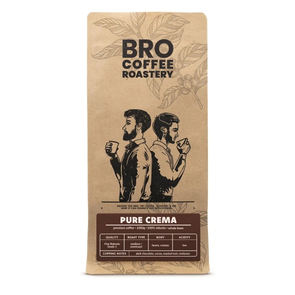 Bro Coffee Roastery – Helbønnekaffe Pure Crema 1 kg