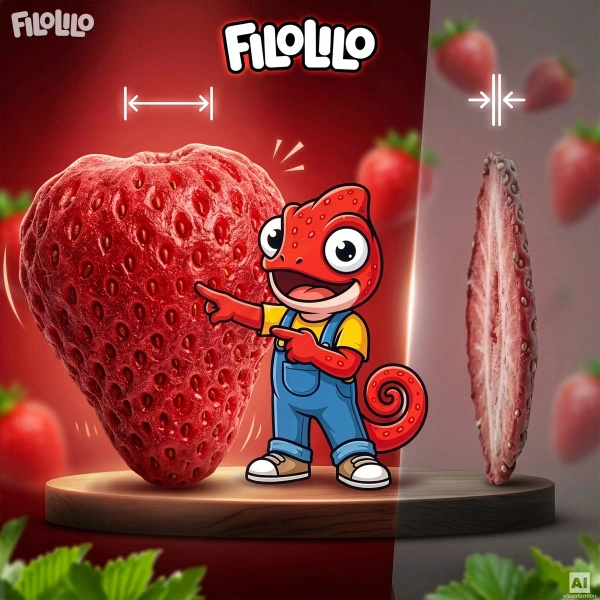 FiloLilo – Frysetørrede jordbær (hele) 20 g