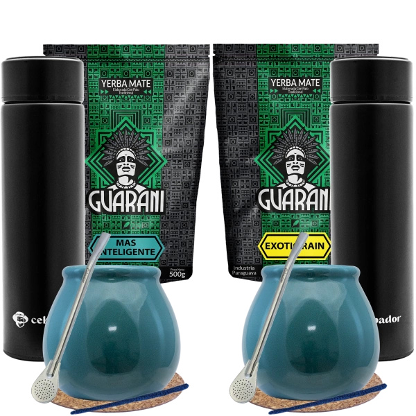 Yerba Mate Sæt til to + Termokande