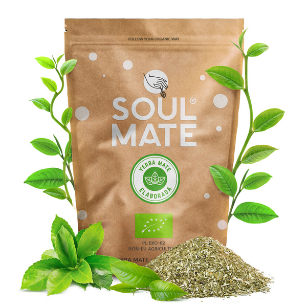 Yerba Mate Sæt Soul Mate Elaborada 500g 0,5kg Yerbomos + Kalabas + Bombilla