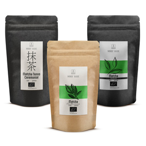 Sæt med 3 japanske økologiske matcha-teer: ceremoniel + premium + kulinarisk