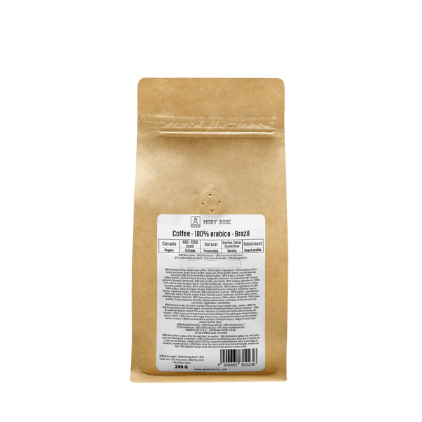 Mary Rose - hel bønnekaffe Brasilien Cerrado premium 200g