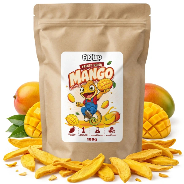 FiloLilo – Frysetørret mango (skiver) 100 g