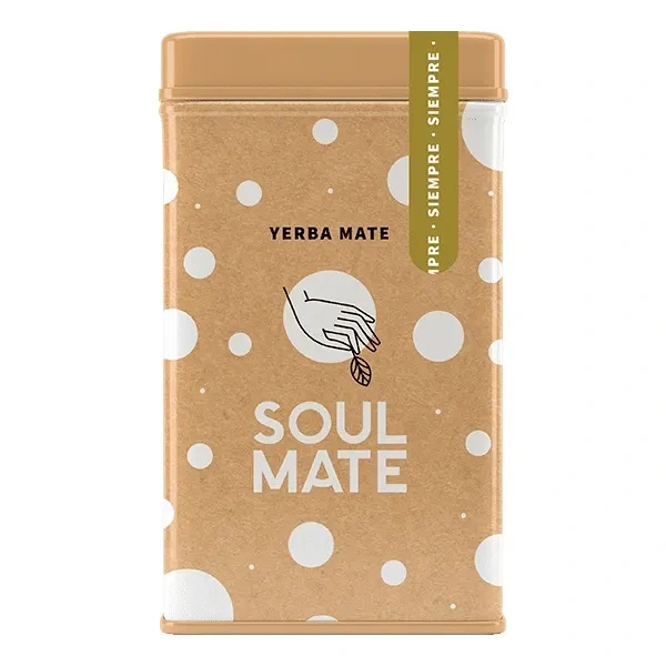 Yerbera – Metaldåse + Soul Mate Orgánica Siempre 0,5 kg